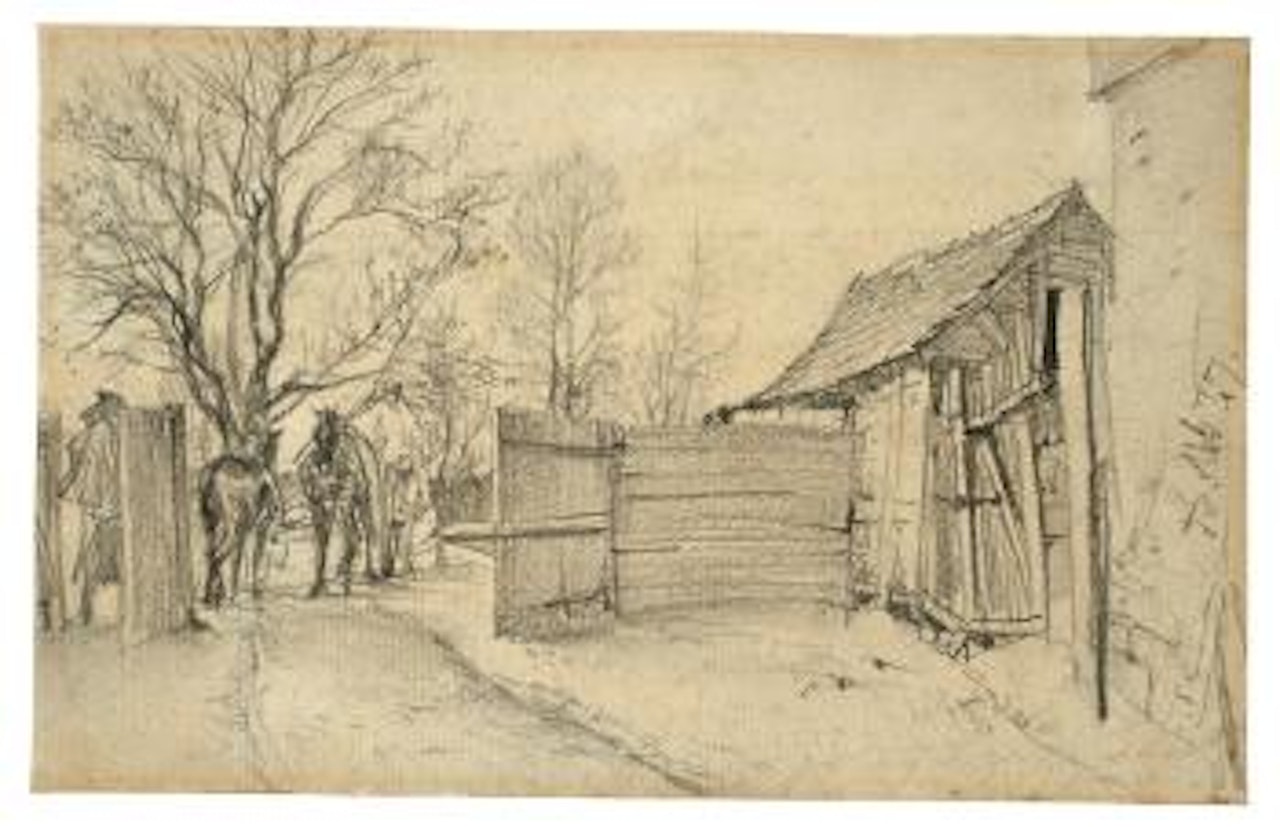 Gehöft by Adolph Menzel