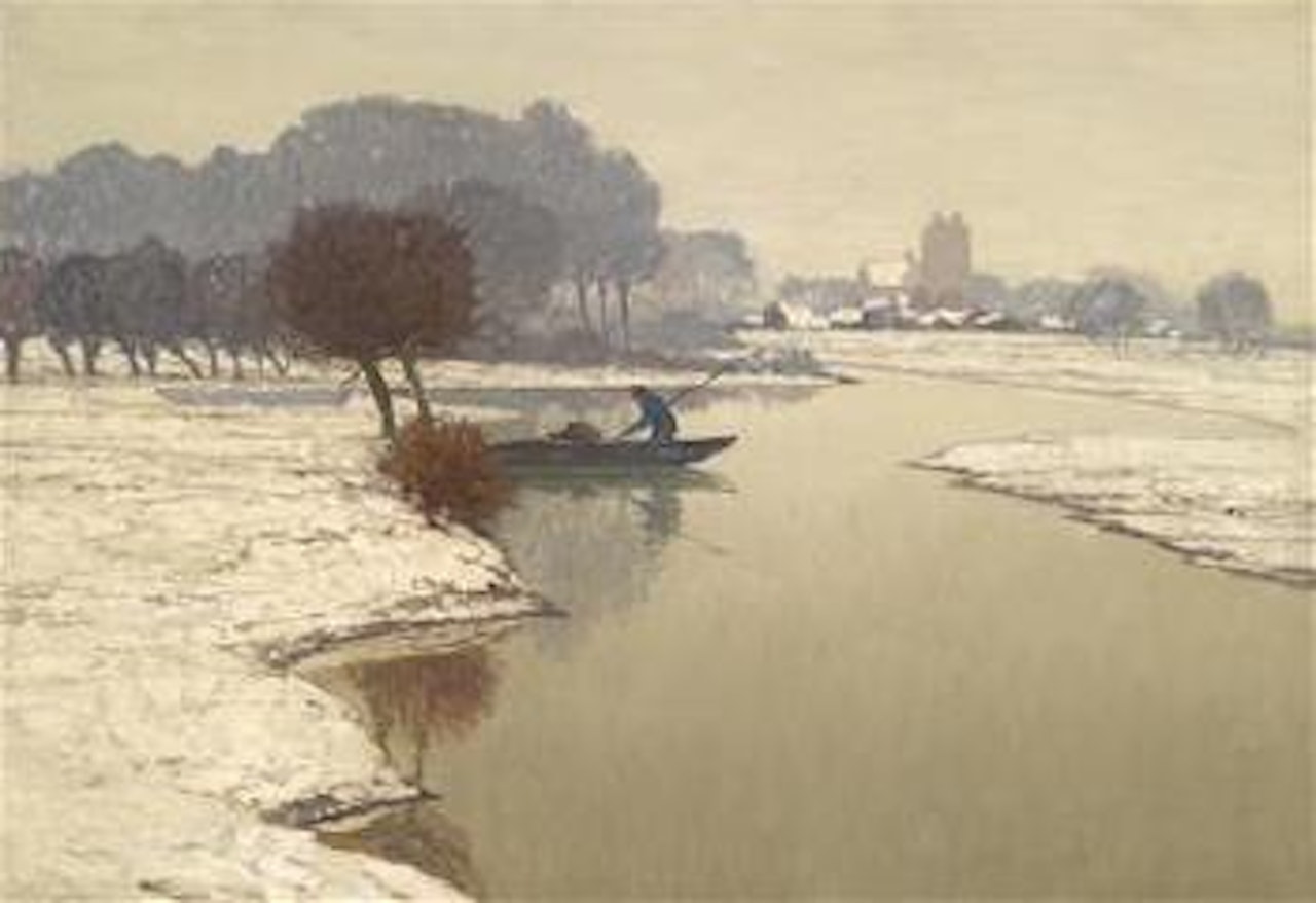 Scene from Dordrecht by Max Clarenbach