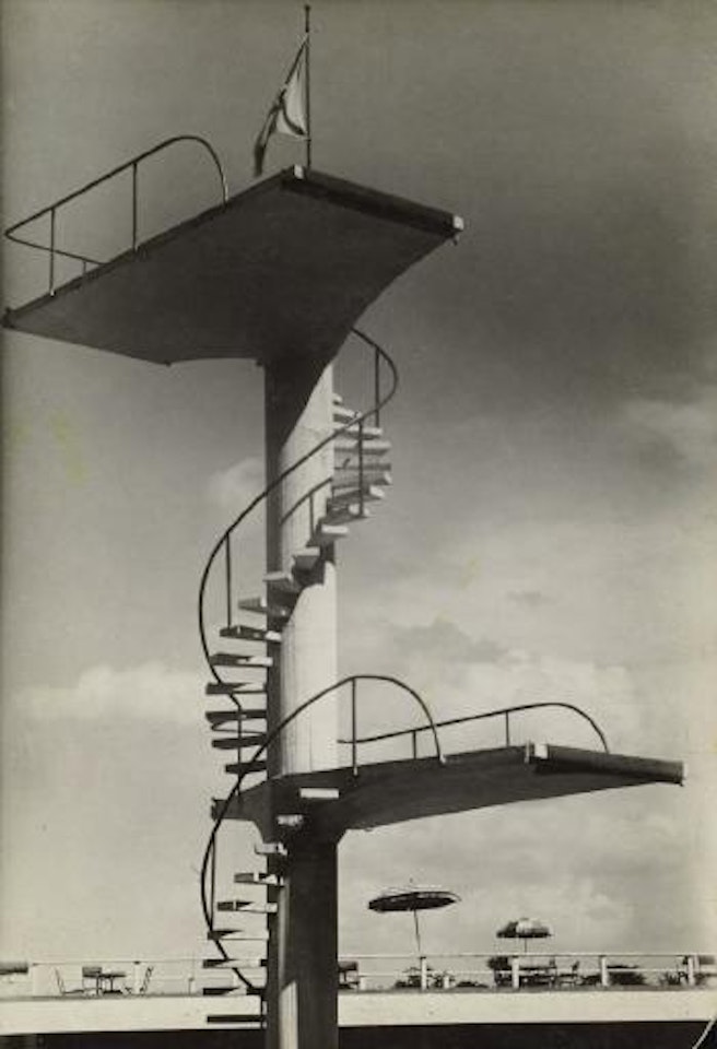 Ohne Titel (Sprungturm, Barrandov) by Josef Sudek