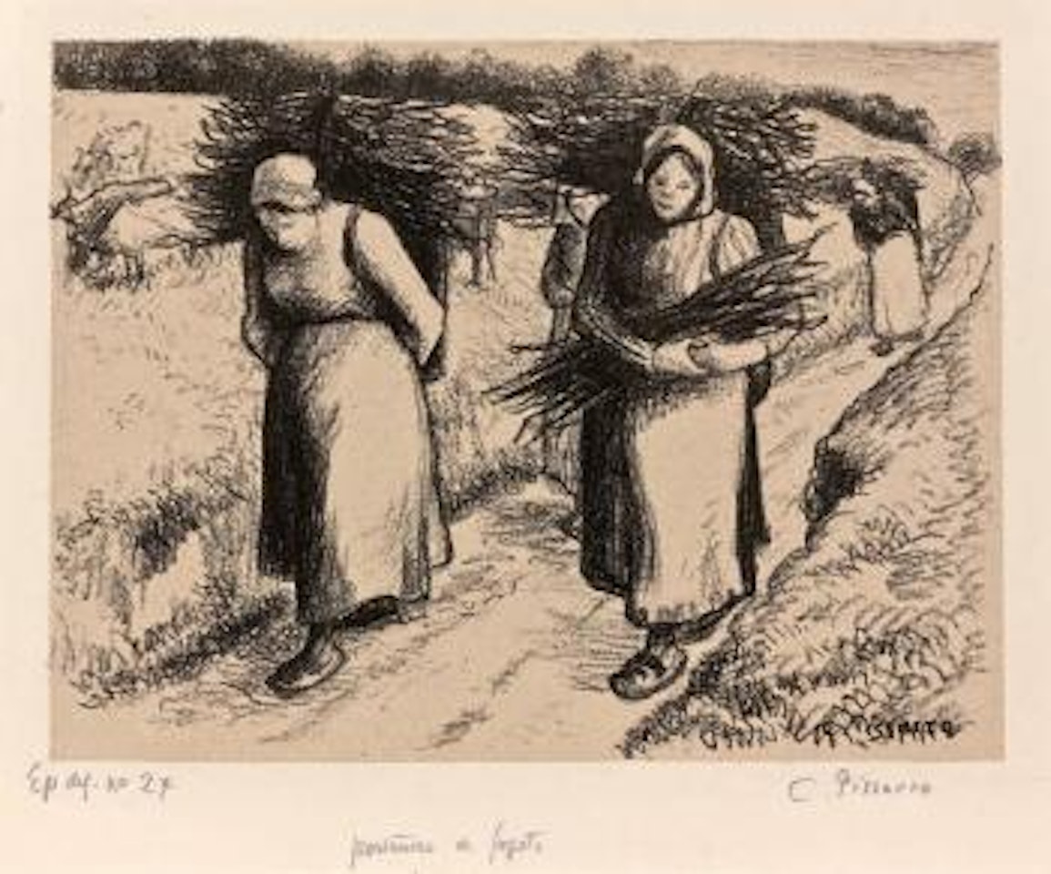 Porteuses de fagot by Camille Pissarro