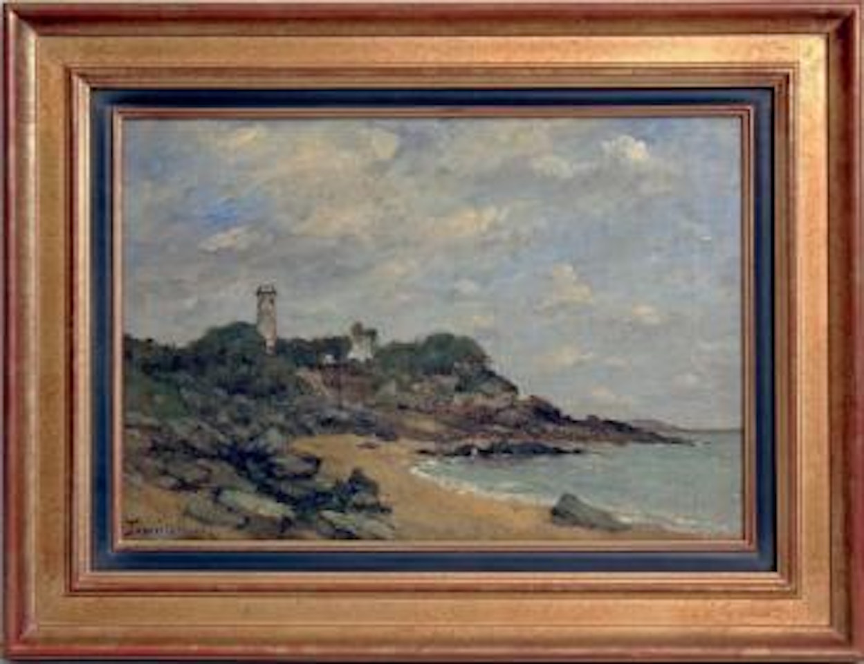 Phare en bord de mer by Paul Désiré Trouillebert