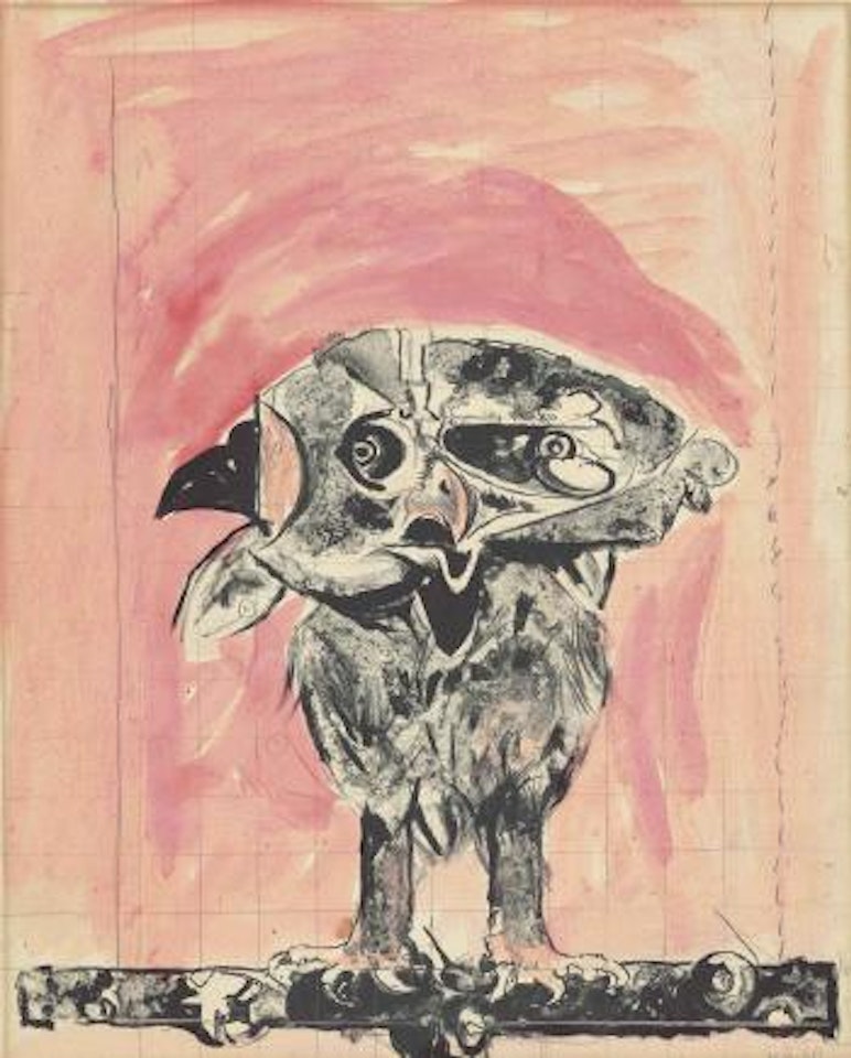 Owl (Rose Ground) by Graham Sutherland