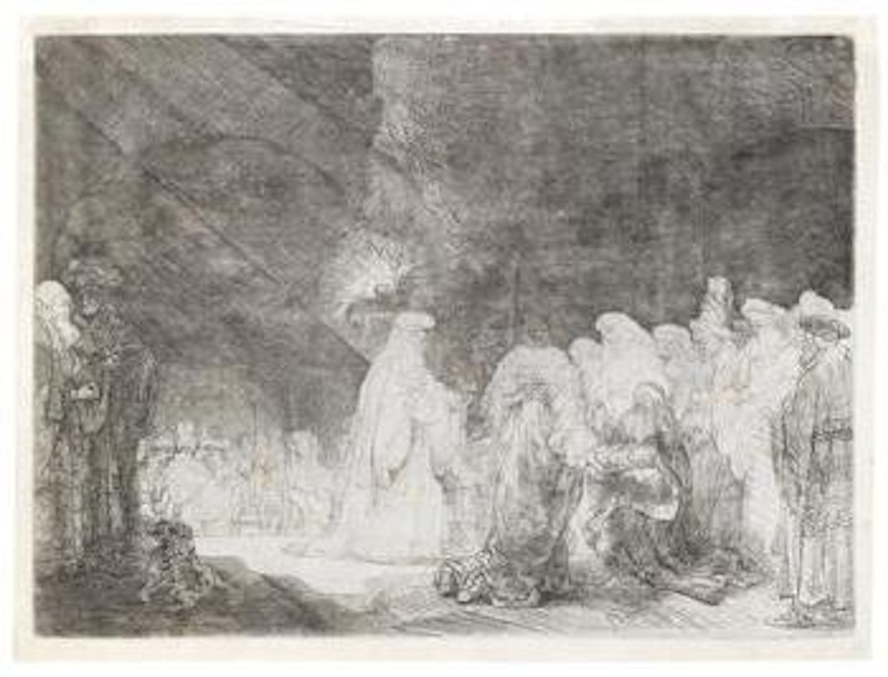 The Presentation in the Temple by Attributed to Rembrandt Harmensz van Rijn
