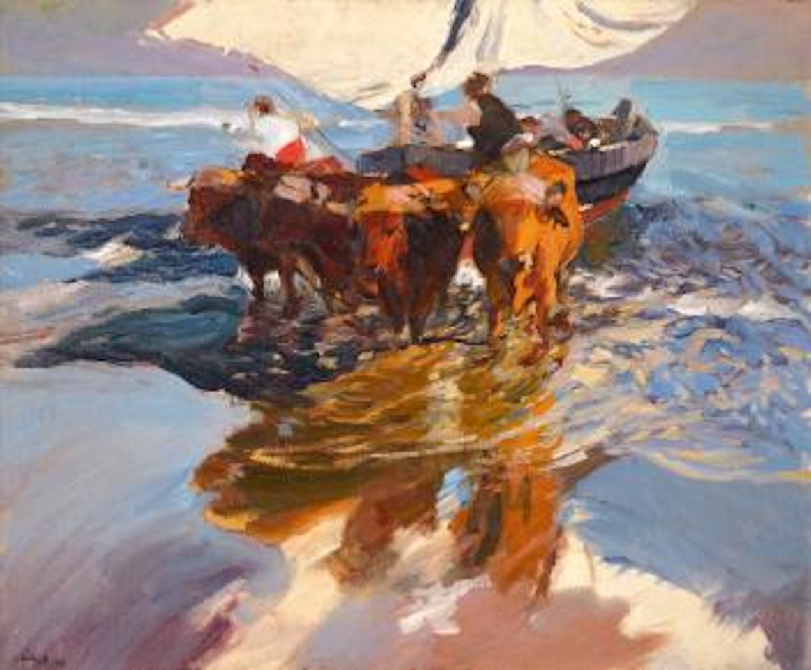 Vuelta De La Pesca. Playa De Valencia (The Return From Fishing, Valencia Beach) by Joaquin Sorolla Y Bastida