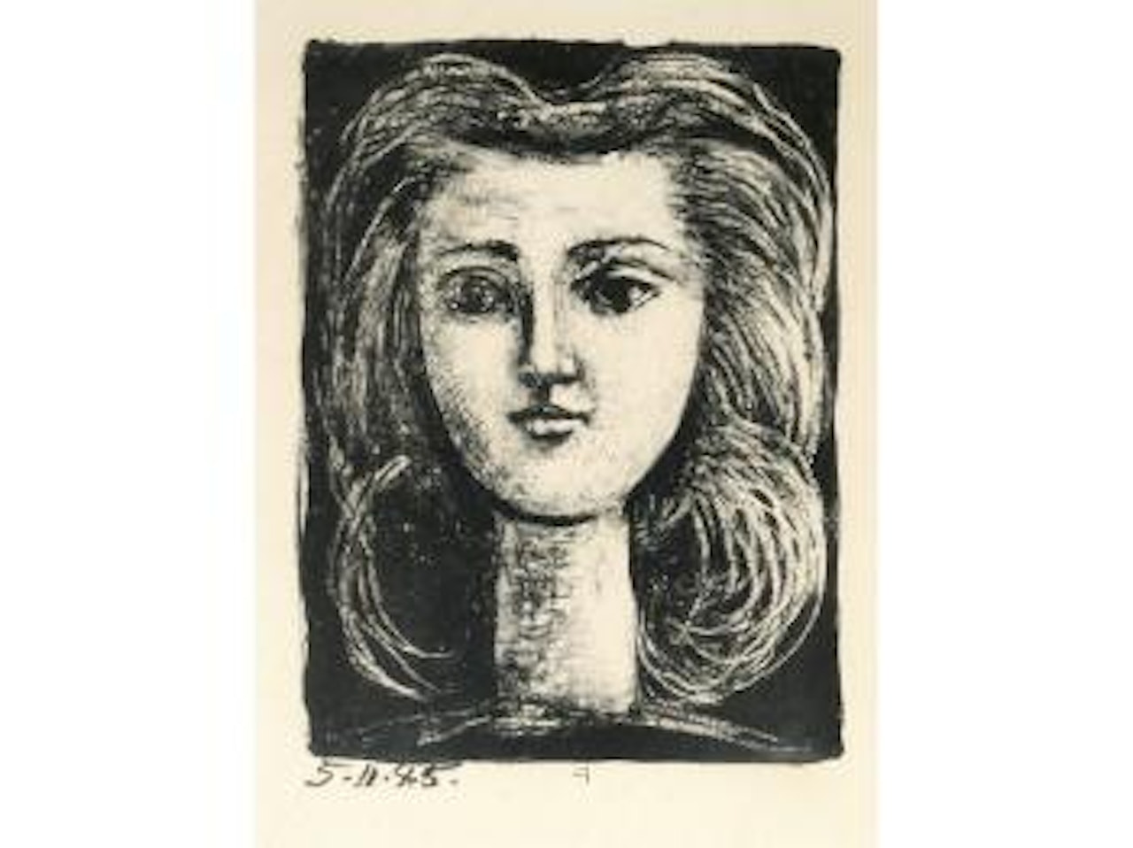 Tête de jeune fille by Pablo Picasso