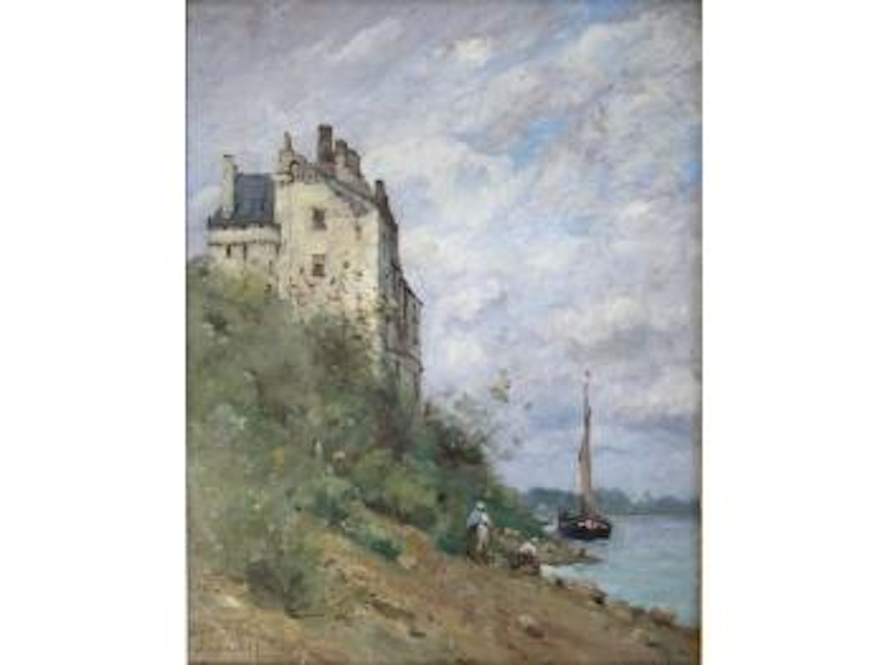 Le château à Montereau by Paul Désiré Trouillebert