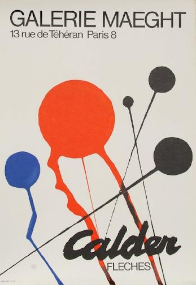 Calder exhibition at Galerie Maeght (Fleches) by Alexander Calder