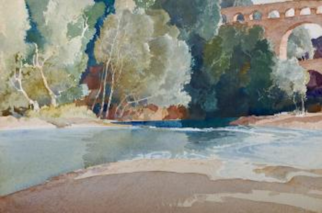 Evening, Pont Du Gard by William Russell Flint