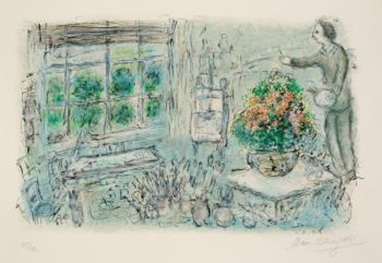 L’atelier À St. Paul by Marc Chagall