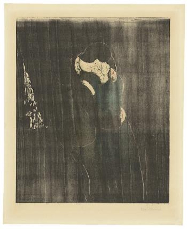 Der Kuß I by Edvard Munch