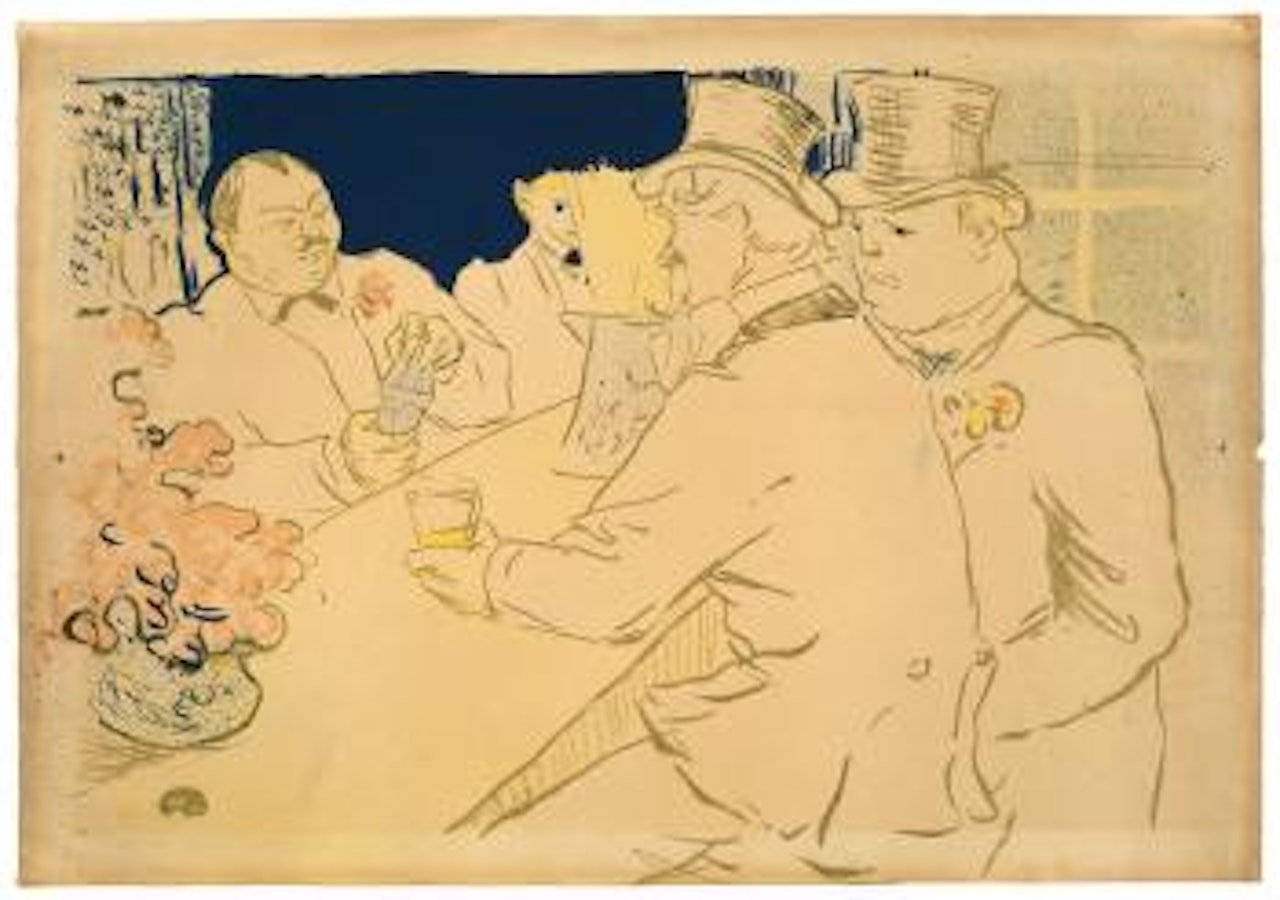 Irish American Bar, Rue Royale, The Chap Book by Henri de Toulouse-Lautrec