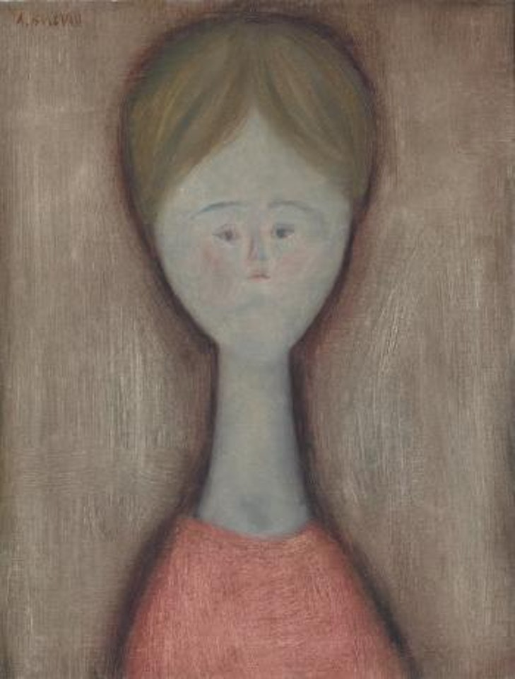 Una ragazza in un vestito rosso by Antonio Bueno