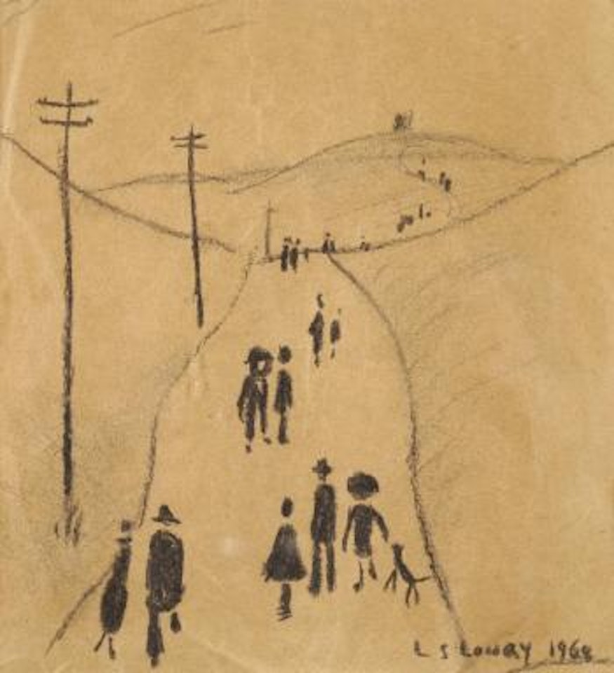 Easter Monday - Rivington Pike by Laurence Stephen Lowry