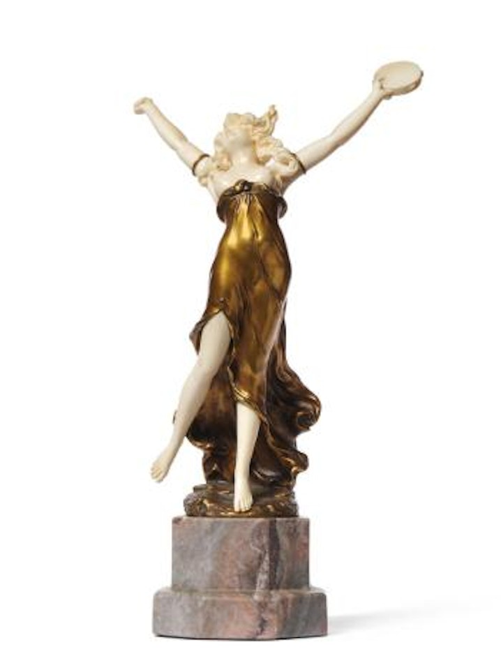 The tambourine dancer by Ferdinand Preiss