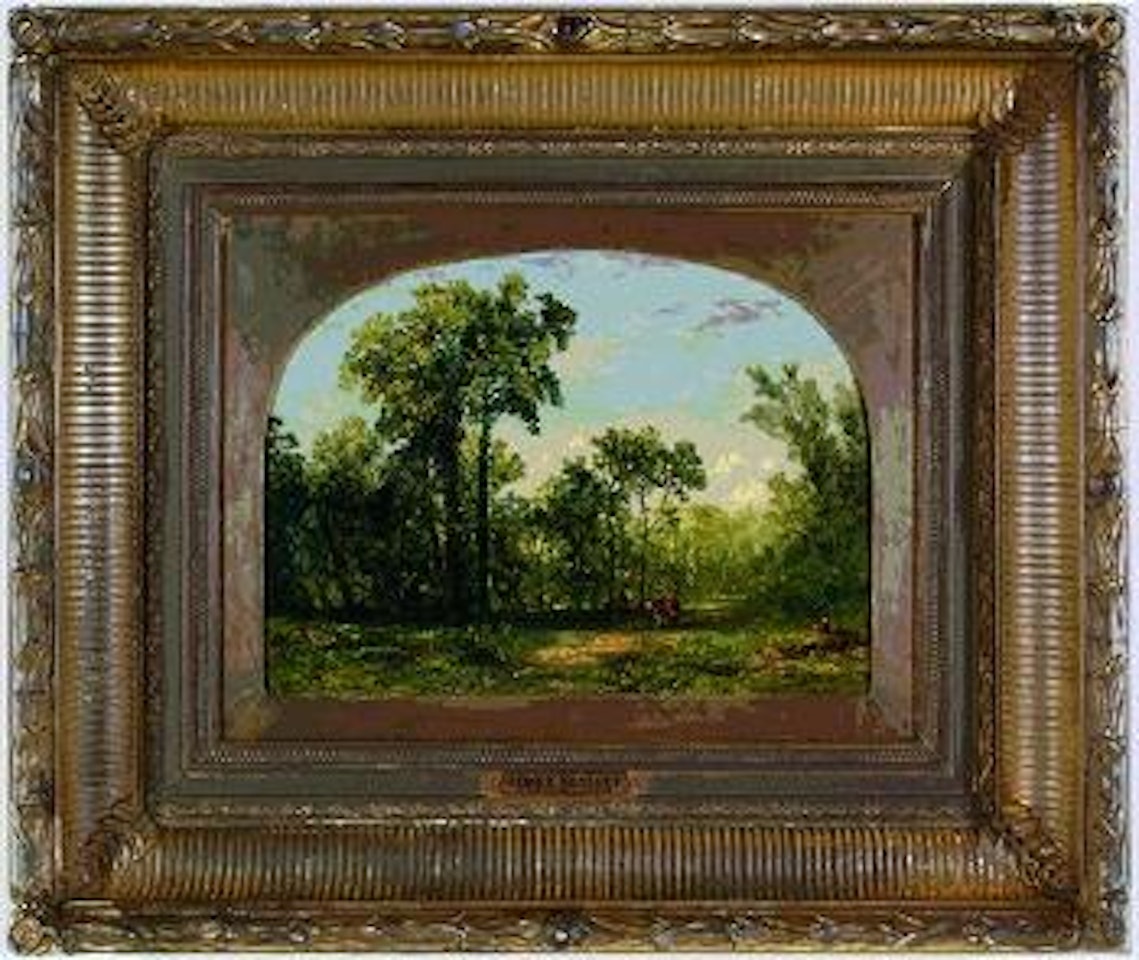 The artist sketching by John Frederick Kensett