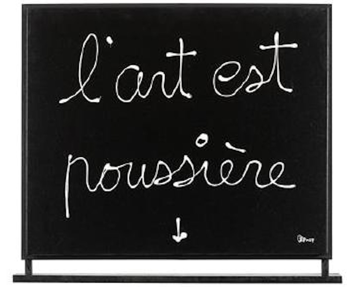 L’art est poussière by Ben Vautier