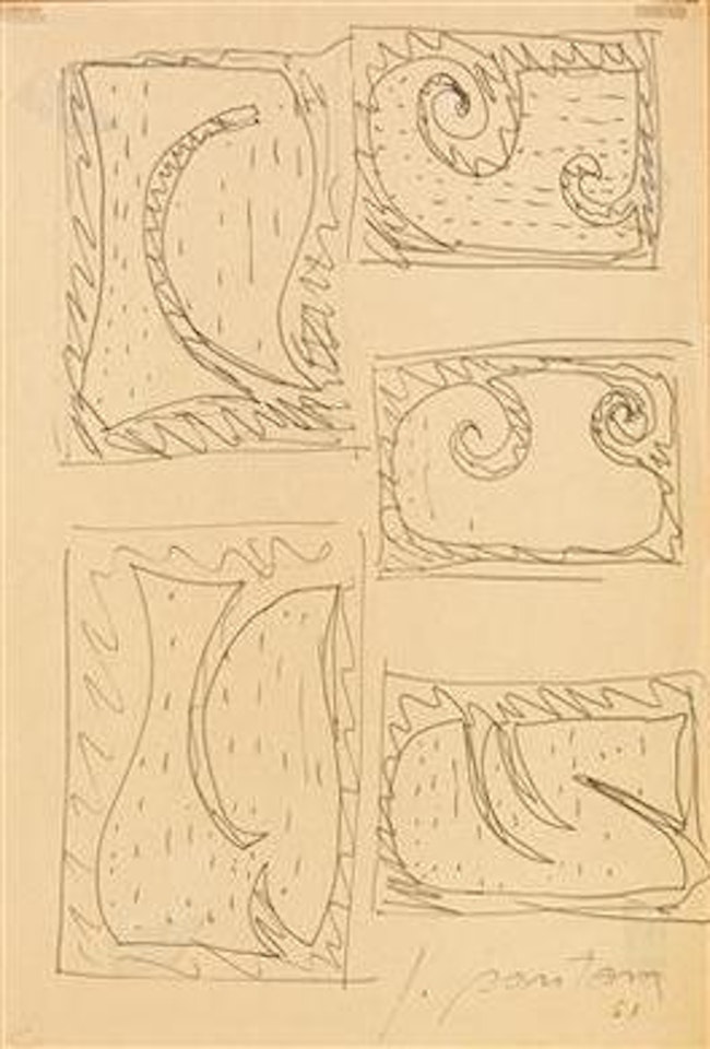 Studi per Concetto spaziale, Teatrino by Lucio Fontana