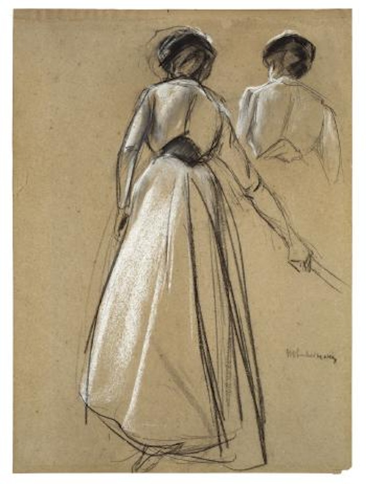 Studie Einer Tennisspielerin by Max Liebermann