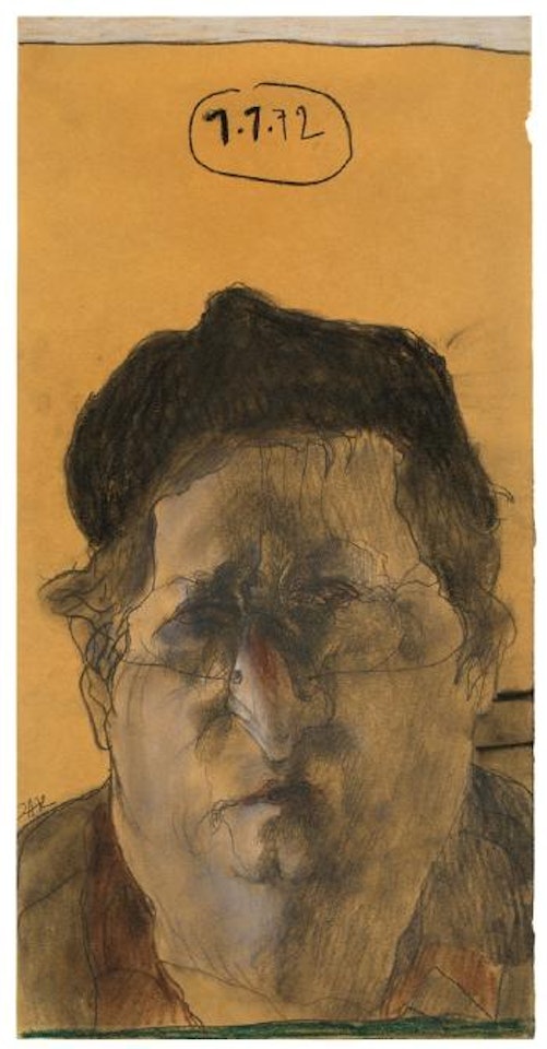 Selbst Mit Pappnase by Horst Janssen