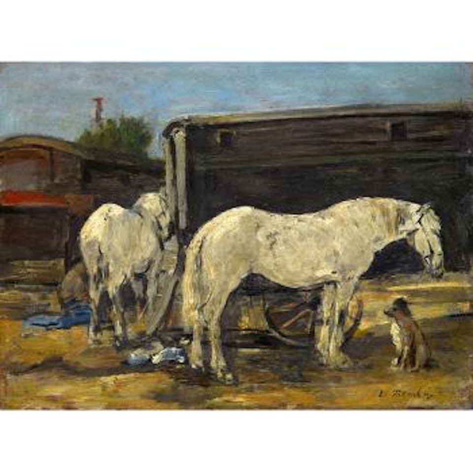 Le Cheval des Nomades by Eugène Boudin