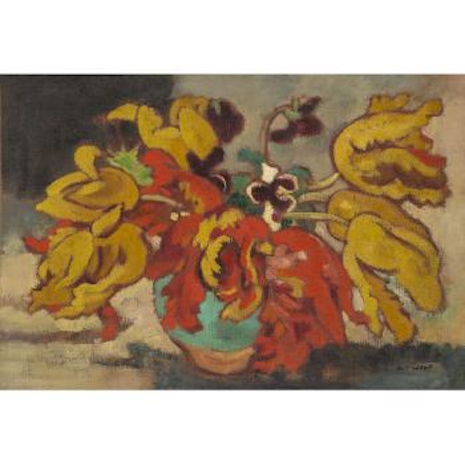Tulipes dans un vase vert by Louis Valtat