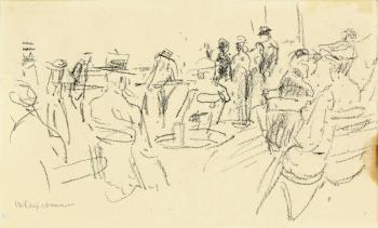 Terrasse Am Wasser by Max Liebermann