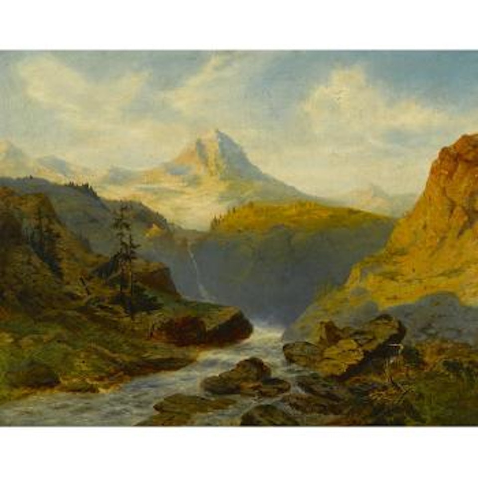 A river in the Alps by Alexandre Calame