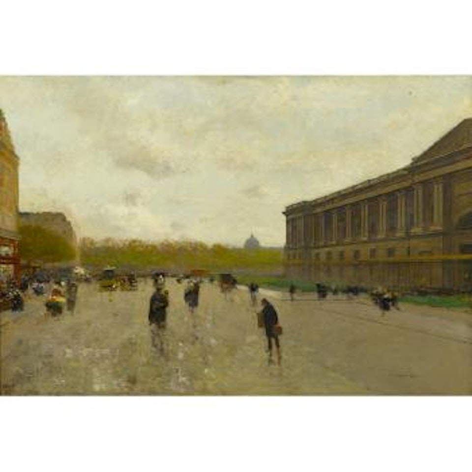 Le Louvre, Paris by Luigi Loir