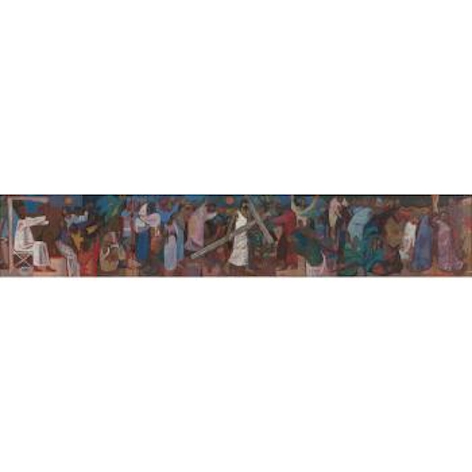 Cartoon for a Mural at St Columba's Church, Glenrothes by Alberto Morrocco