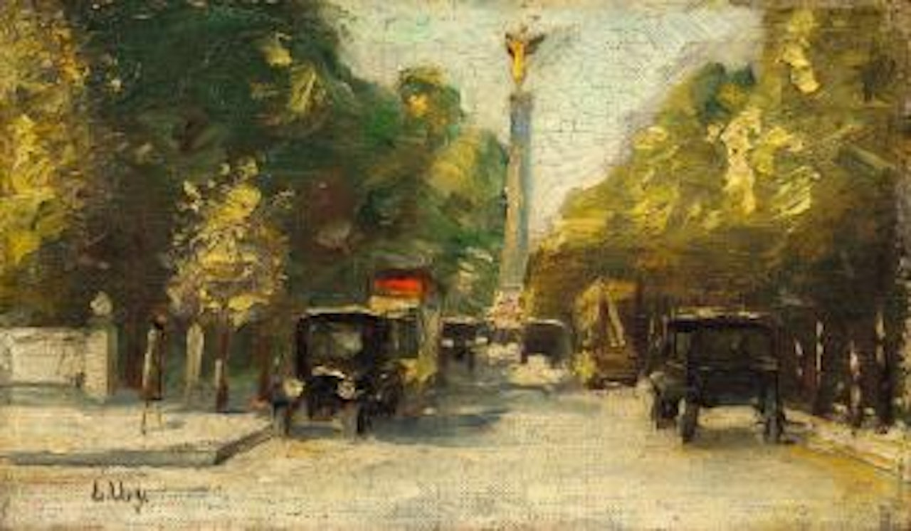 Siegesallee Mit Siegessäule, Berlin by Lesser Ury