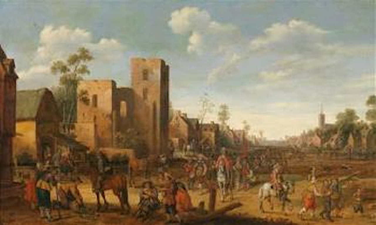Mercenaries entering a town by Joost Cornelisz Droochsloot