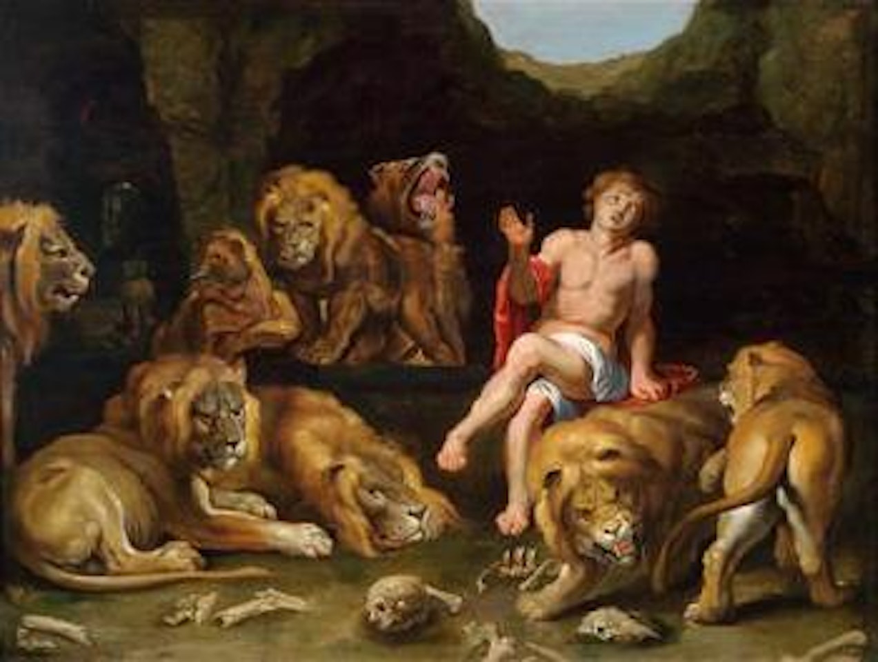 Daniel in the lion’s den by Peter Paul Rubens