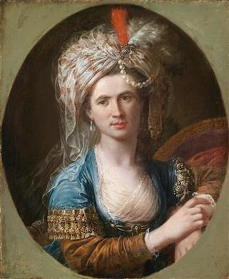 Portrait of Charles d’Eon de Beaumont, called Le Chevalier d’Eon (1728–1810) in women’s clothes by Angelica Kauffmann