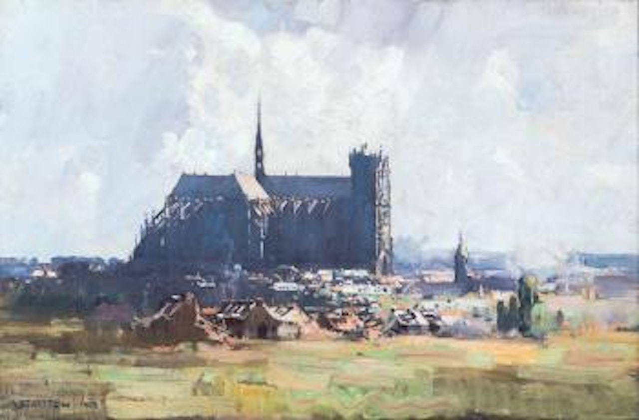 Amiens cathedral by Arthur Ernest Streeton