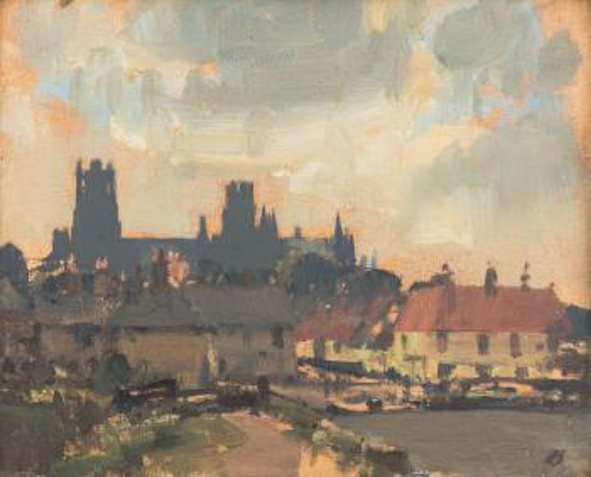 Ely from the river by Edward Seago