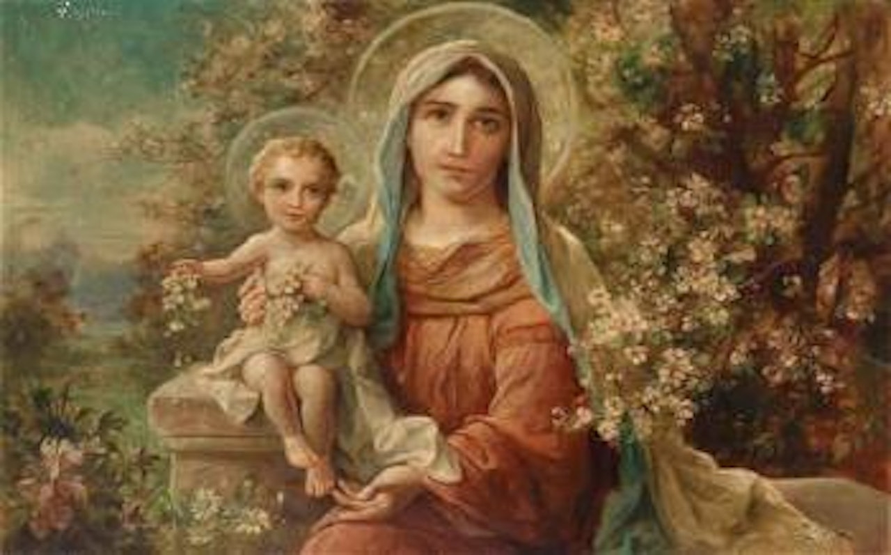 Madonna with Child by Hans Zatzka