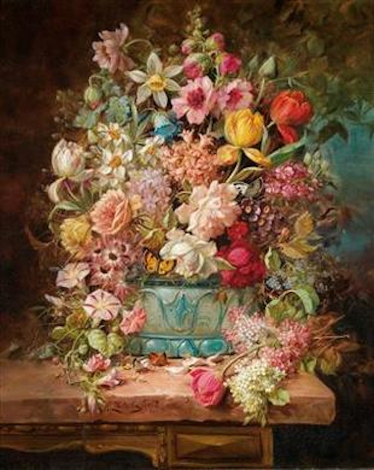 Large Flower Piece by Hans Zatzka