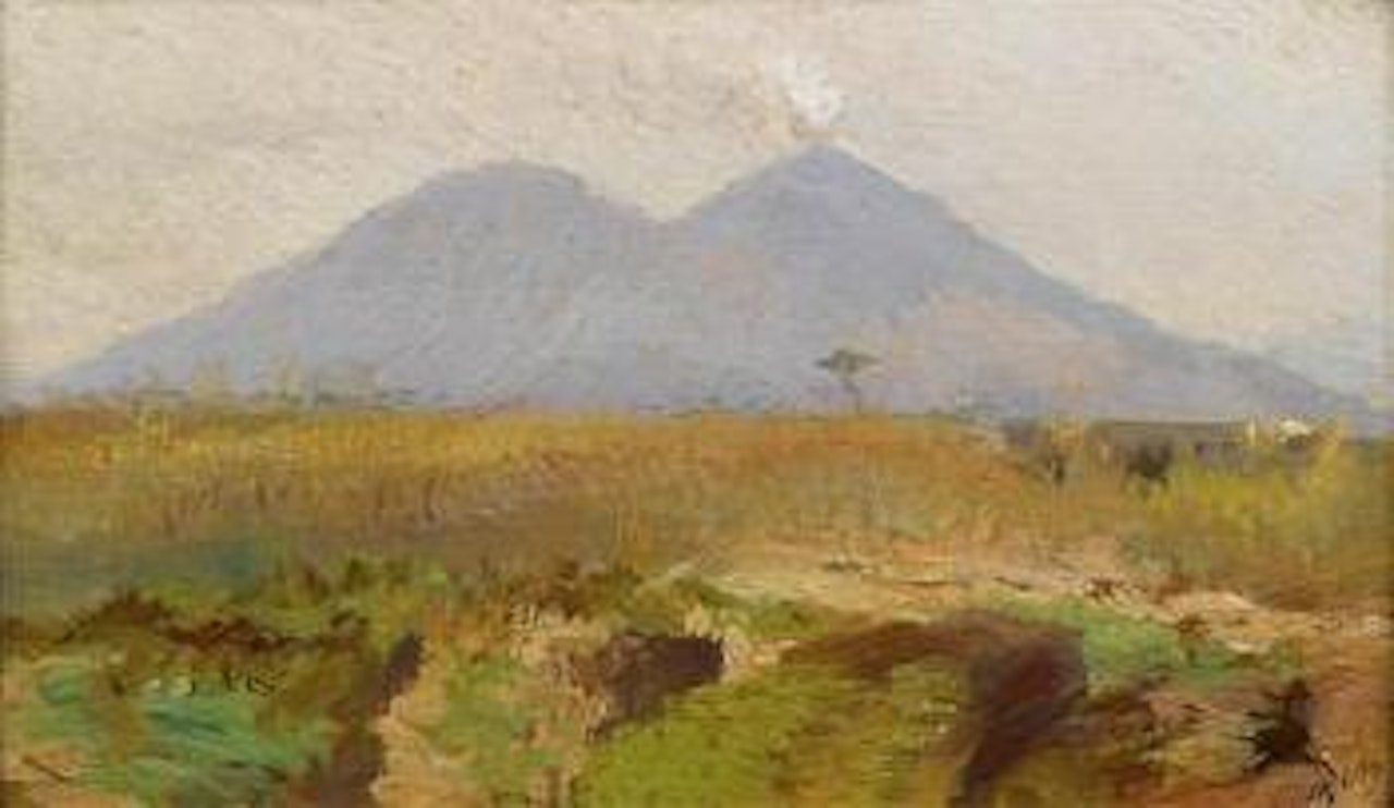 View of Vesuvius by Giuseppe de Nittis