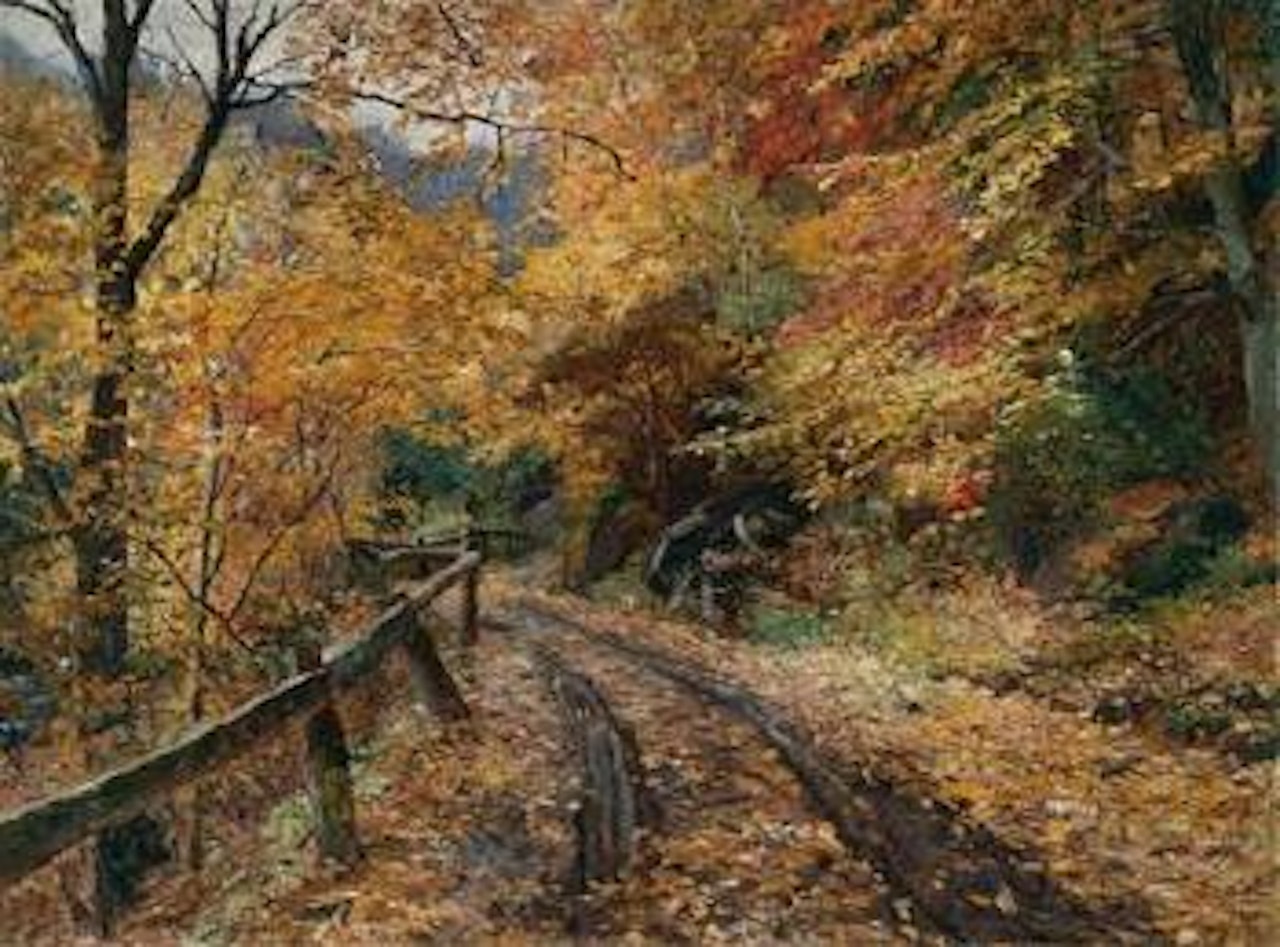 Falling Leaves by Olga Wisinger-Florian