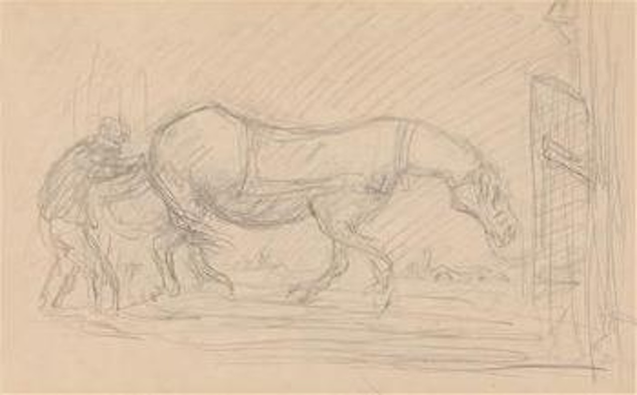 The tired horse by Alfred Kubin