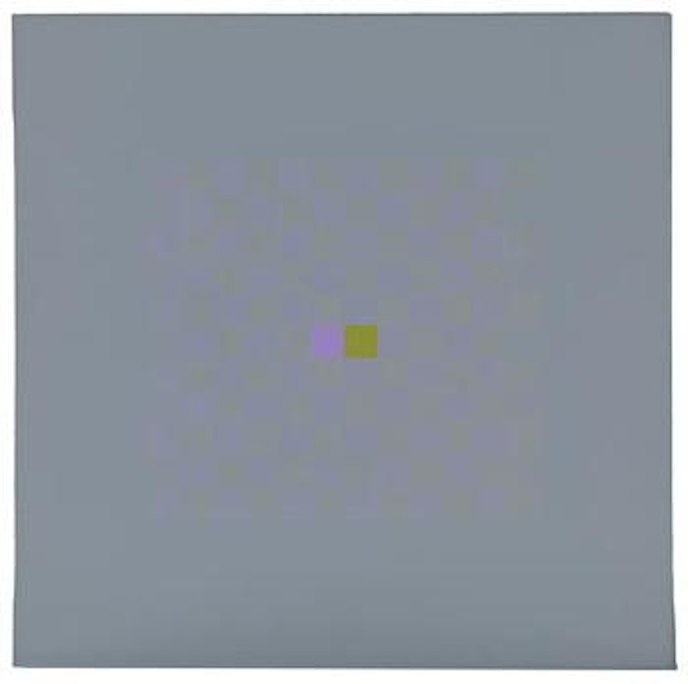 ‘ÜBERBLENDUNG ROT-GRÜN’ and ‘ÜBERBLENDUNG LILLA-GELB’ [‘red-green cross-fading’ and ‘lilac-yellow cross-fading’] by Jorrit Tornquist