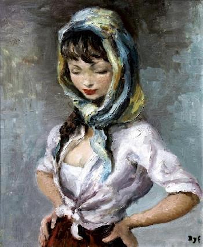 La jeune gitane by Marcel Dyf
