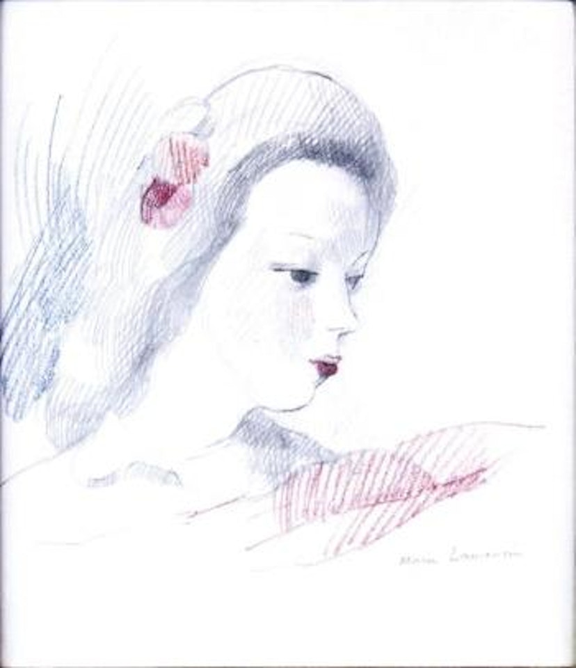 Profl de femme by Marie Laurencin