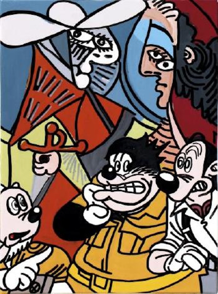 Cinq personnages by Erro