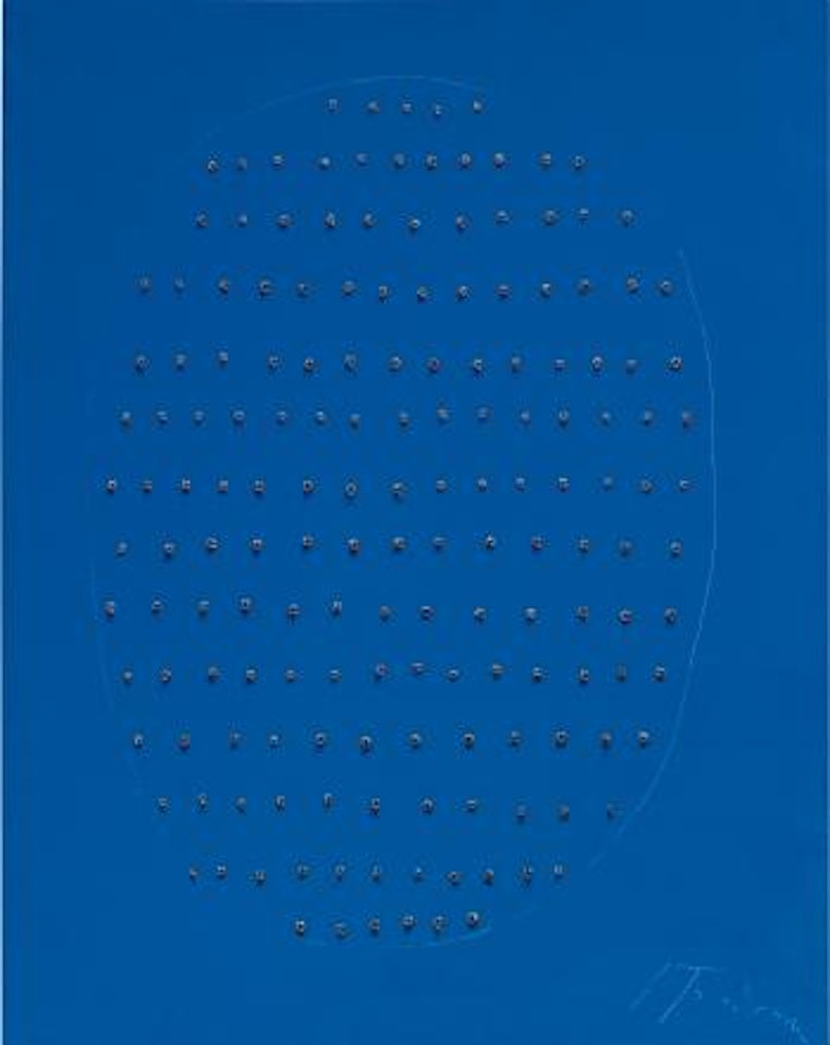 Concetto Spaziale (Blu) by Lucio Fontana