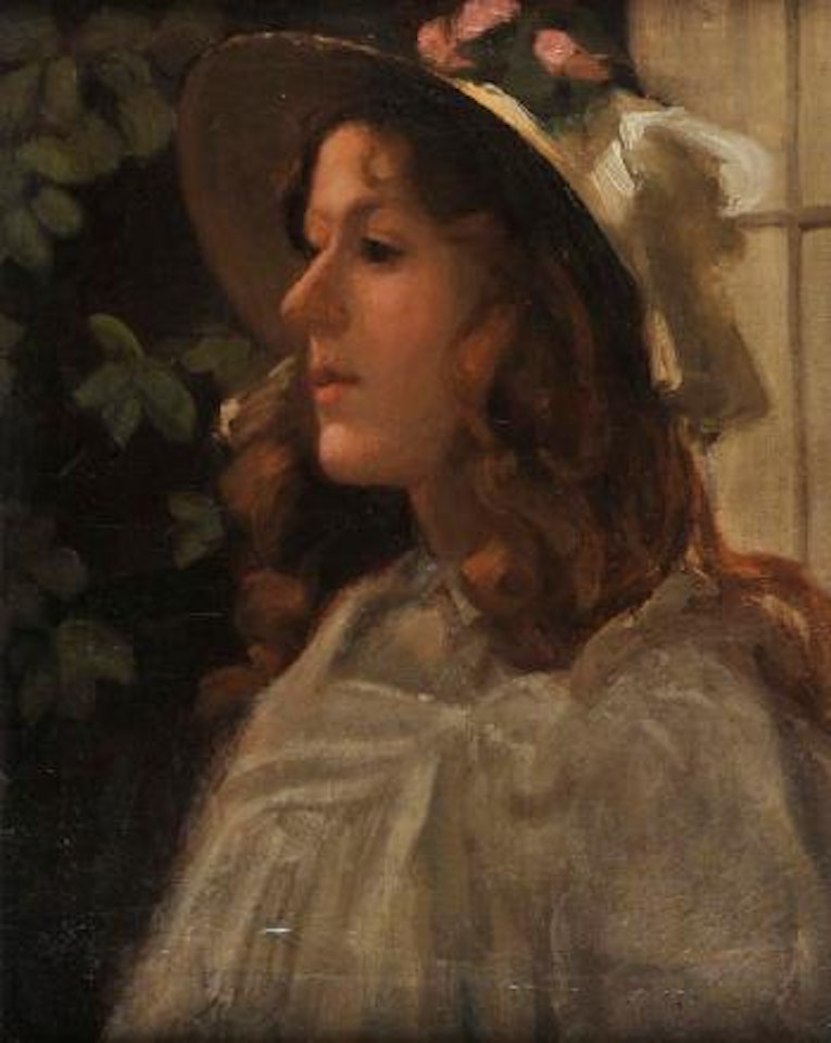 Portrait of a young woman by Stanhope Alexander Forbes