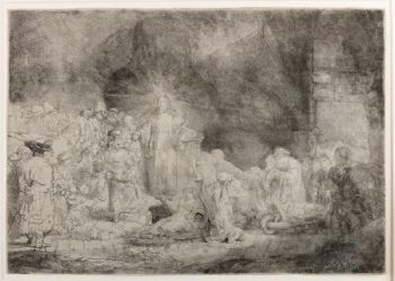 'Christ healing the sick' (Hundred Guilder Print) by Attributed to Rembrandt Harmensz van Rijn