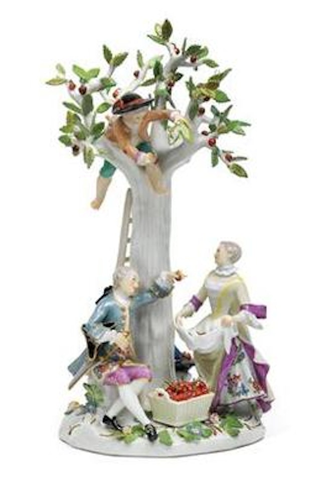 Cherry tree group by Johann Joachim Kändler