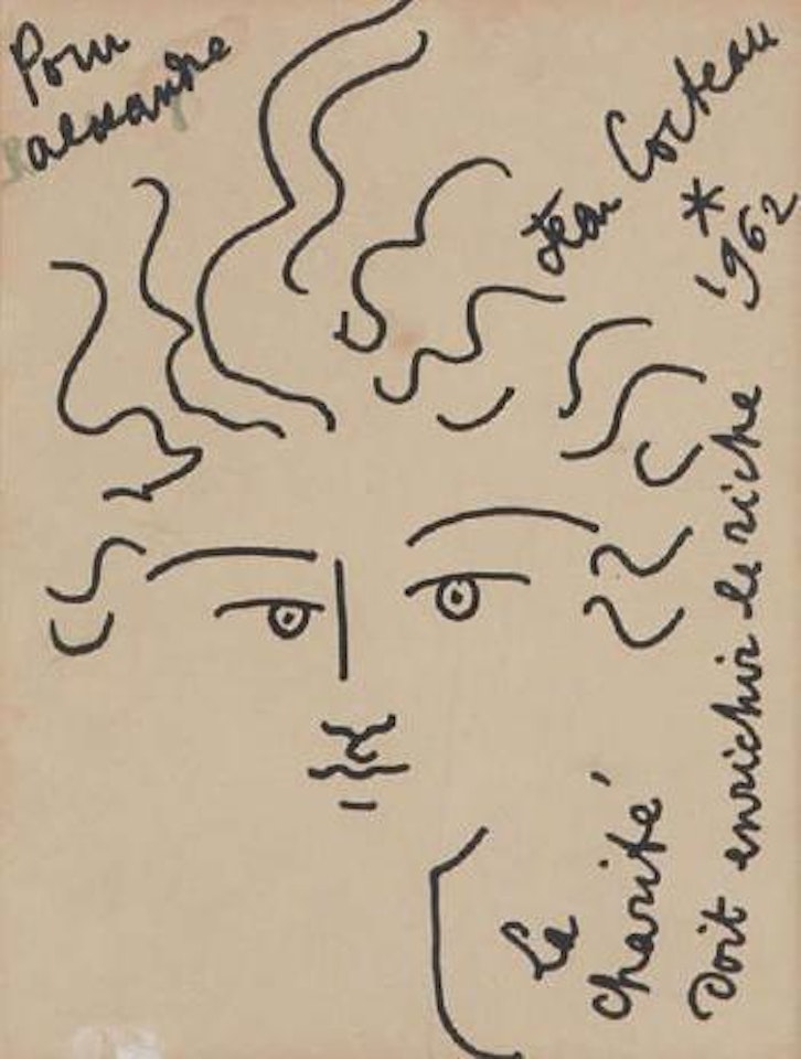 Tête by Jean Cocteau