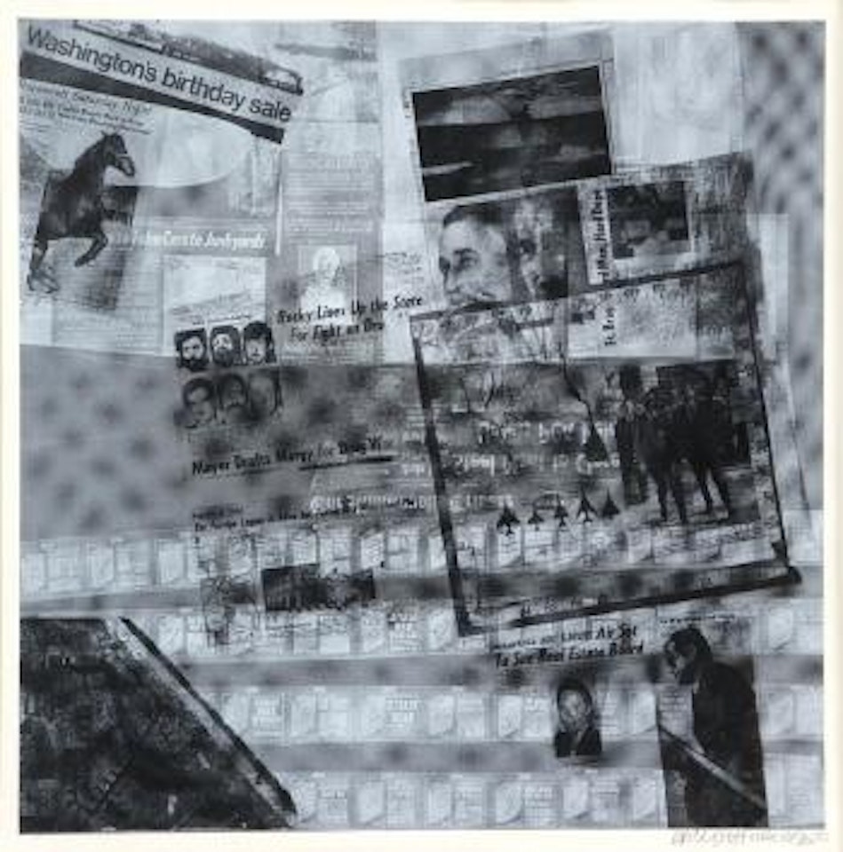 Surface Series by Robert Rauschenberg